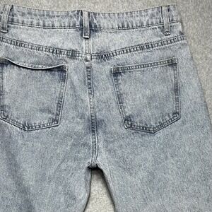 Superdown Jeans Women's Size 29 Light Wash Distressed Hem High Rise Denim